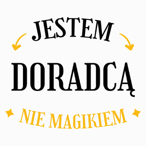 Jestem Doradcą Nie Magikiem - Poduszka Biała