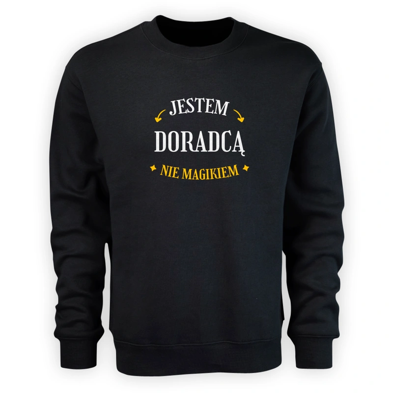 Jestem Doradcą Nie Magikiem - Męska Bluza Czarna