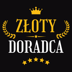 Złoty Doradca - Męska Koszulka Czarna