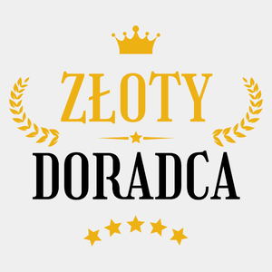 Złoty Doradca - Męska Koszulka Biała