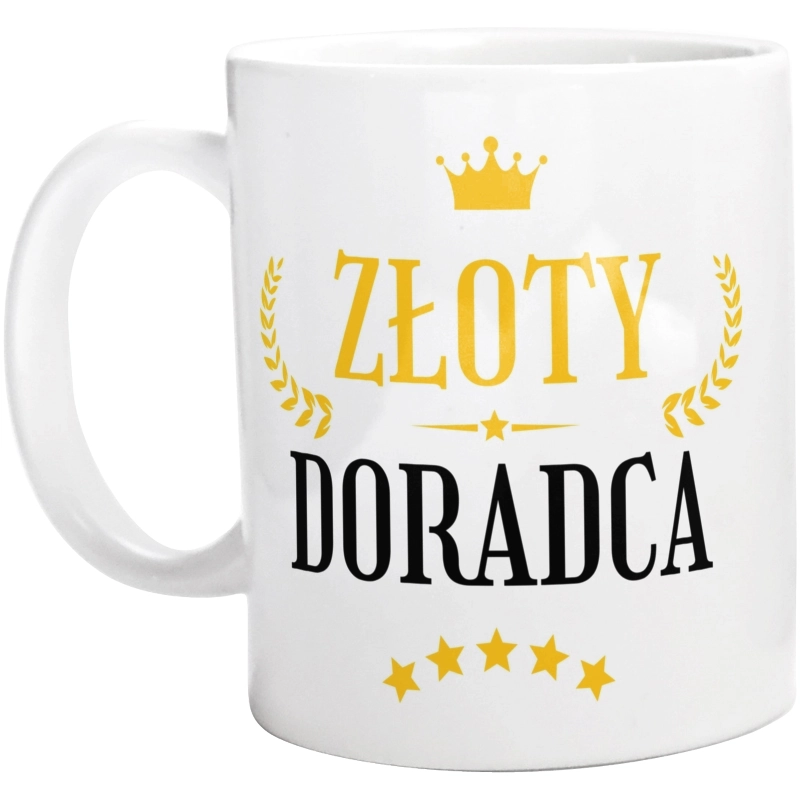 Złoty Doradca - Kubek Biały