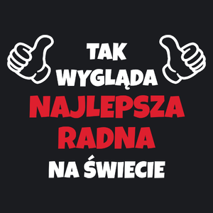 Tak Wygląda Najlepsza Radna Na Świecie - Damska Koszulka Czarna