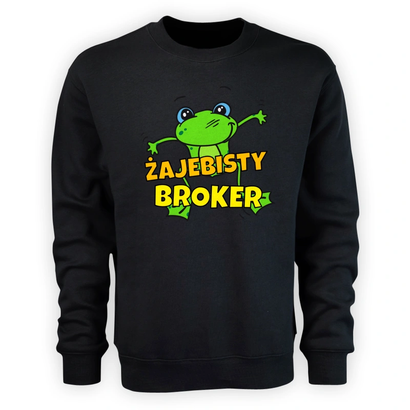 Żajebisty Broker - Męska Bluza Czarna