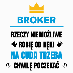 Broker Rzeczy Niemożliwe Robię Od Ręki - Poduszka Biała