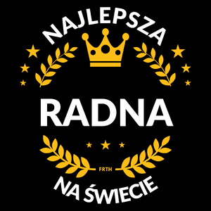 Najlepsza Radna Na Świecie - Torba Na Zakupy Czarna