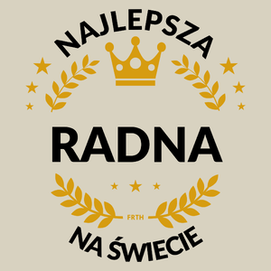 Najlepsza Radna Na Świecie - Torba Na Zakupy Natural