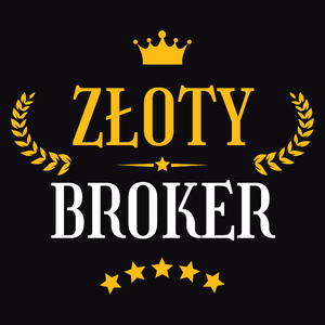 Złoty Broker - Męska Koszulka Czarna