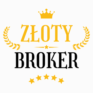 Złoty Broker - Poduszka Biała