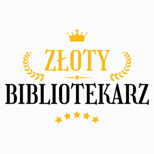 Złoty Bibliotekarz - Poduszka Biała