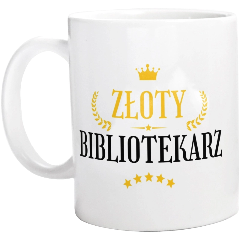 Złoty Bibliotekarz - Kubek Biały