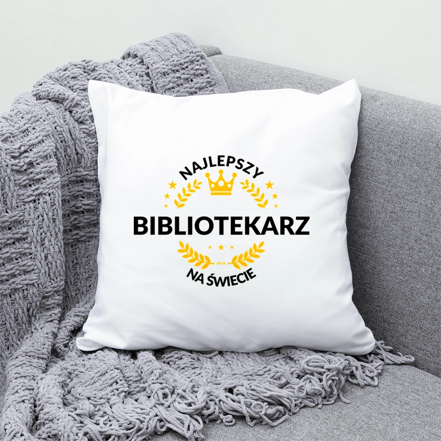 Najlepszy Bibliotekarz Na Świecie - Poduszka Biała