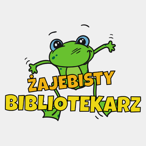 Żajebisty Bibliotekarz - Męska Koszulka Biała