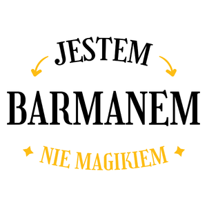 Jestem Barmanem Nie Magikiem - Kubek Biały