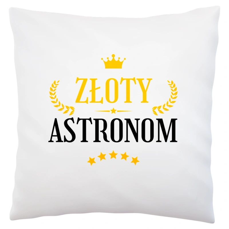 Złoty Astronom - Poduszka Biała