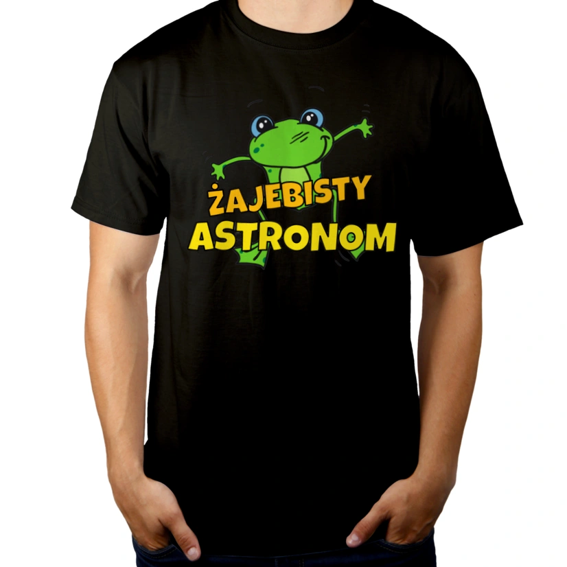 Żajebisty Astronom - Męska Koszulka Czarna