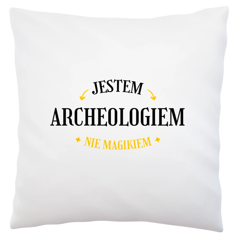 Jestem Archeologiem Nie Magikiem - Poduszka Biała