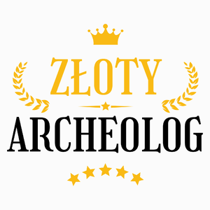 Złoty Archeolog - Poduszka Biała