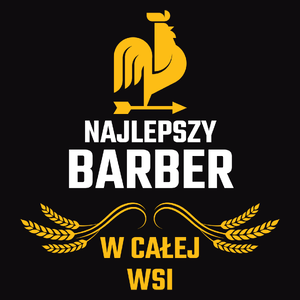 Najlepszy barber w całej wsi - Męska Bluza z kapturem Czarna