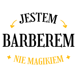 Jestem Barberem Nie Magikiem - Kubek Biały