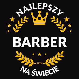 Najlepszy Barber Na Świecie - Męska Bluza z kapturem Czarna