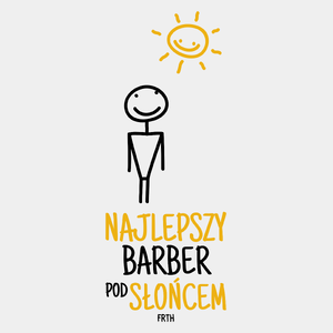 Najlepszy Barber Pod Słońcem - Męska Koszulka Biała