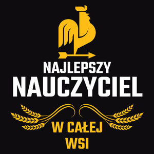 Najlepszy nauczyciel w całej wsi - Męska Bluza z kapturem Czarna