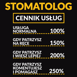 Stomatolog - Cennik Usług - Męska Bluza Czarna