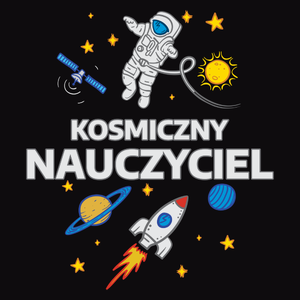 Kosmiczny Nauczyciel - Męska Bluza Czarna