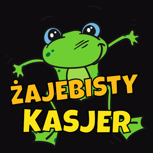 Żajebisty Kasjer - Męska Koszulka Czarna