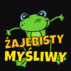 Żajebisty Myśliwy - Męska Koszulka Czarna