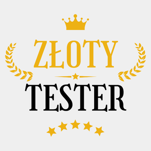 Złoty Tester - Męska Koszulka Biała