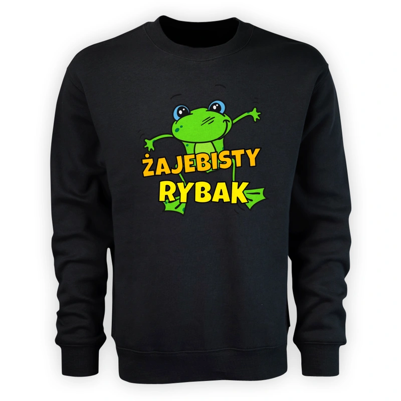 Żajebisty Rybak - Męska Bluza Czarna