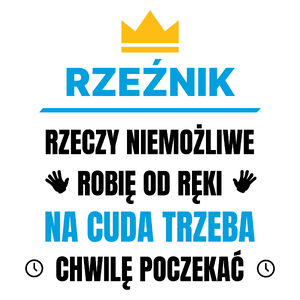 Rzeźnik Rzeczy Niemożliwe Robię Od Ręki - Kubek Biały