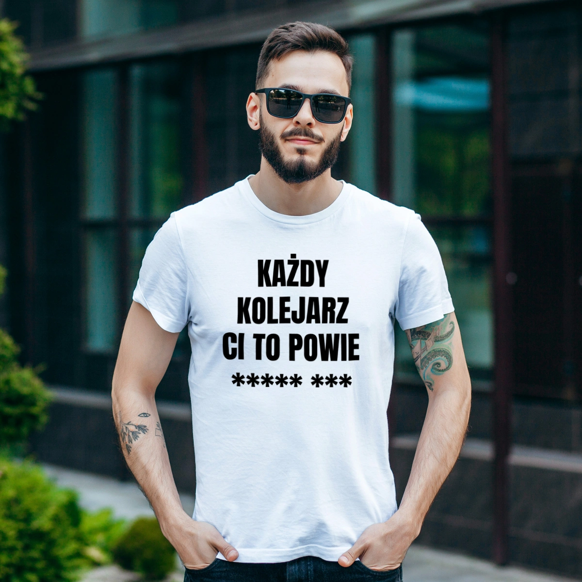 Każdy Kolejarz Ci To Powie - Męska Koszulka Biała