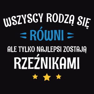 Tylko Najlepsi Zostają Rzeźnikami - Męska Bluza z kapturem Czarna