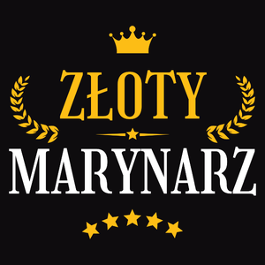 Złoty Marynarz - Męska Koszulka Czarna