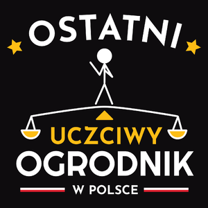 Ostatni uczciwy ogrodnik w polsce - Męska Bluza z kapturem Czarna