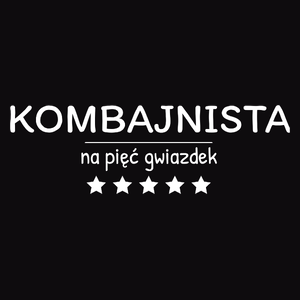 Kombajnista Na 5 Gwiazdek - Męska Bluza z kapturem Czarna