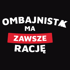 Kombajnista Ma Zawsze Rację - Męska Bluza z kapturem Czarna