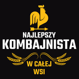 Najlepszy kombajnista w całej wsi - Męska Bluza z kapturem Czarna