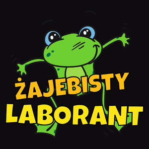 Żajebisty Laborant - Męska Bluza z kapturem Czarna