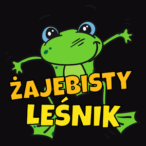 Żajebisty Leśnik - Męska Bluza z kapturem Czarna