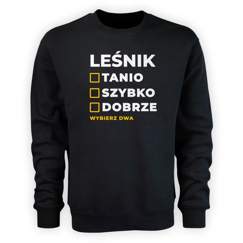 Szybko Tanio Dobrze Leśnik - Męska Bluza Czarna