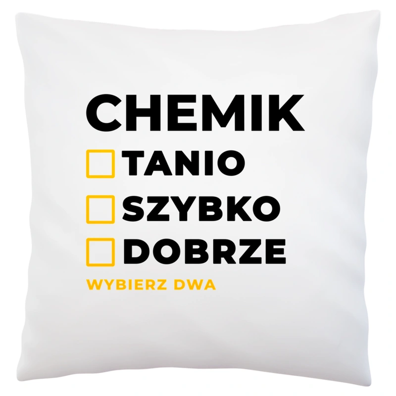 Szybko Tanio Dobrze Chemik - Poduszka Biała