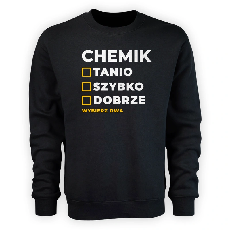 Szybko Tanio Dobrze Chemik - Męska Bluza Czarna