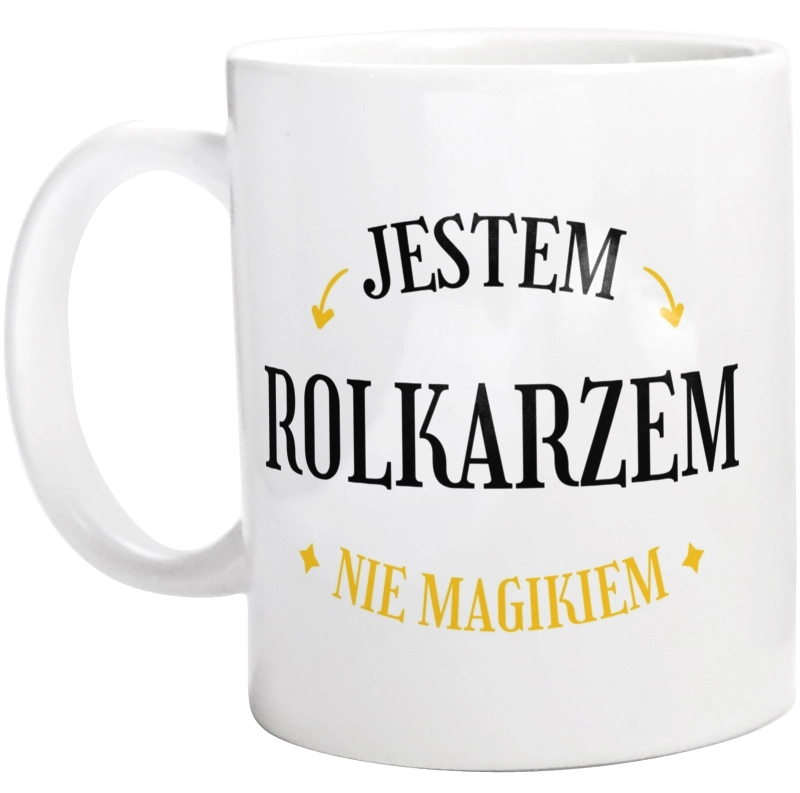 Jestem Rolkarzem Nie Magikiem - Kubek Biały