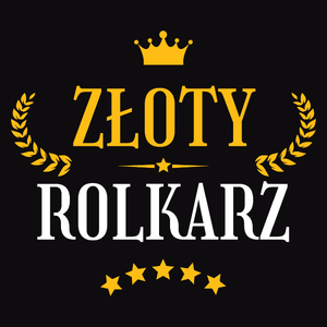 Złoty Rolkarz - Męska Koszulka Czarna