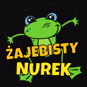 Żajebisty Nurek - Męska Bluza z kapturem Czarna