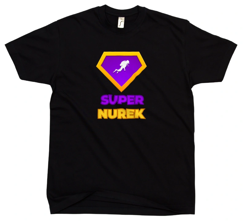 Super Nurek - Męska Koszulka Czarna