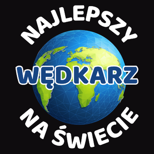 Najlepszy Wędkarz Na Świecie - Męska Bluza z kapturem Czarna